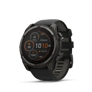 Fenix 8 - 51mm, Solar Sapphire - Kolgrátt